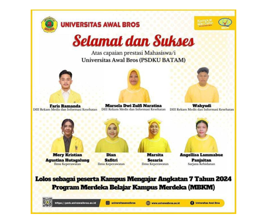 MAHASISWA RMIK LOLOS PESERTA KAMPUS MENGAJAR ANGKATAN 7 TAHUN 2024 PROGRAM MBKM