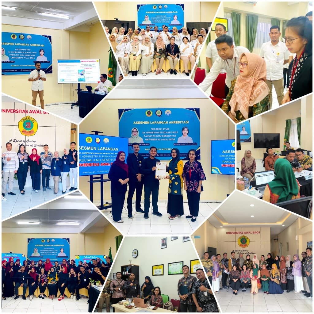 MENUJU AKREDITASI UNGGUL, PROGRAM STUDI ADMINISTRASI RUMAH SAKIT MENERIMA ASESMEN LAPANGAN PERDANA UNTUK INSTRUMEN KUALITATIF 8 KRITERIA.