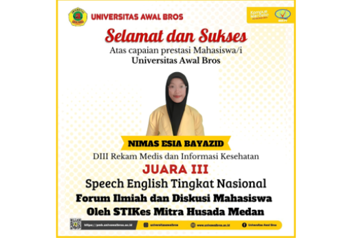 MAHASISWA RMIK JUARA IIII LOMBA SPEECH ENGLISH TINGKAT NASIONAL
