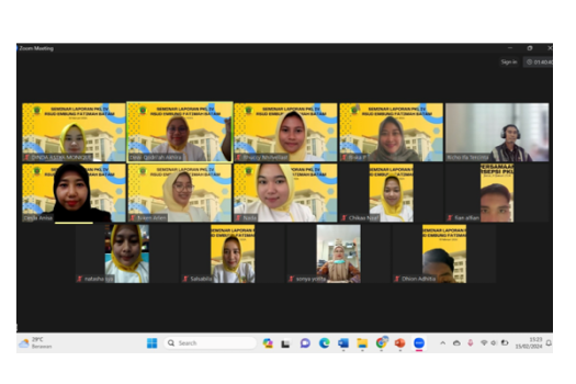 SEMINAR LAPORAN DAN PENUTUPAN PKL IV MAHASISWA RMIK DI RSUD EMBUNG FATIMAH